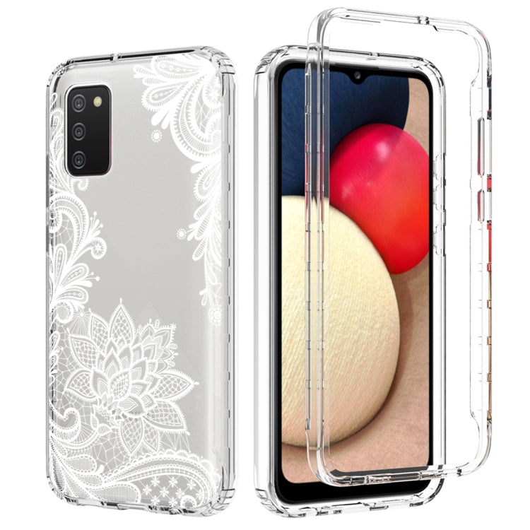 For Samsung Galaxy A02s 166mm PC+TPU Transparent Painted Phone Case