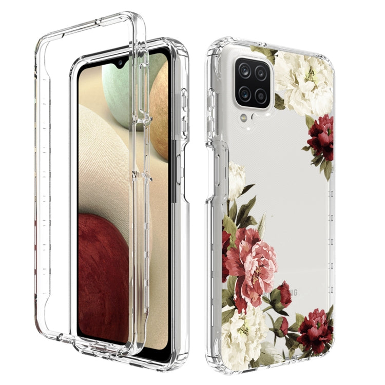 For Samsung Galaxy A12 PC+TPU Transparent Painted Phone Case