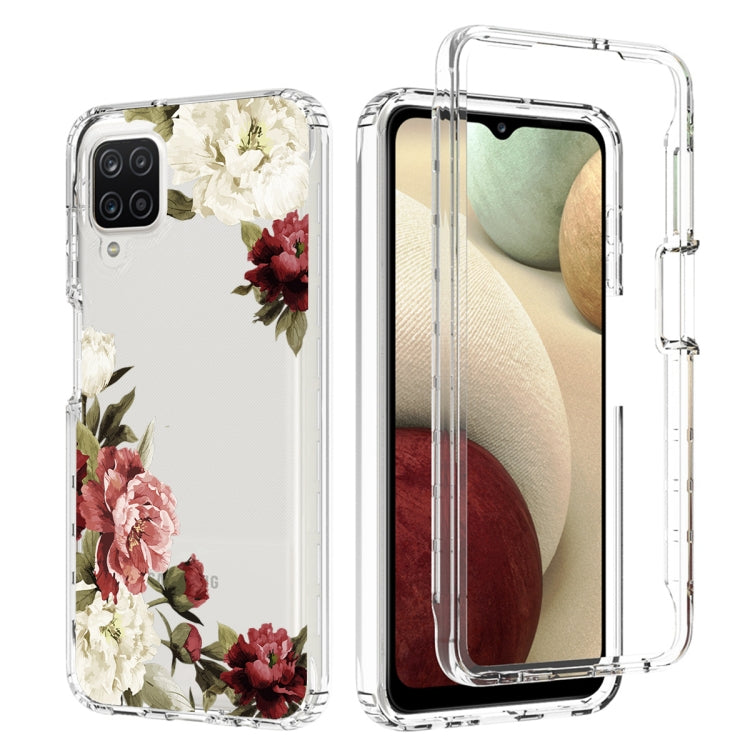 For Samsung Galaxy A12 PC+TPU Transparent Painted Phone Case