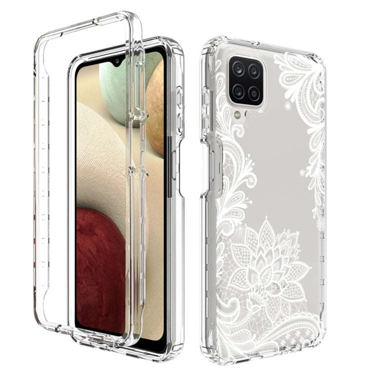 For Samsung Galaxy A12 PC+TPU Transparent Painted Phone Case