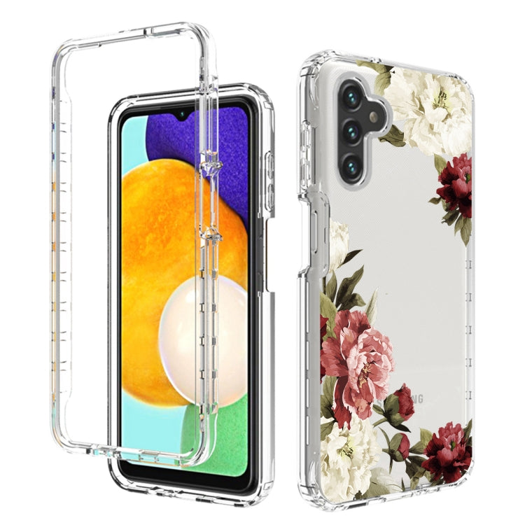 For Samsung Galaxy A13 5G PC+TPU Transparent Painted Phone Case
