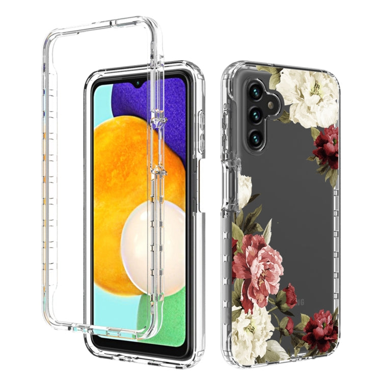 For Samsung Galaxy A13 5G PC+TPU Transparent Painted Phone Case