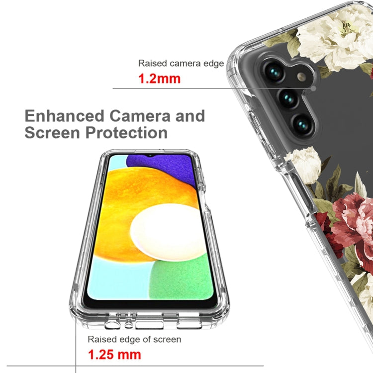 For Samsung Galaxy A13 5G PC+TPU Transparent Painted Phone Case