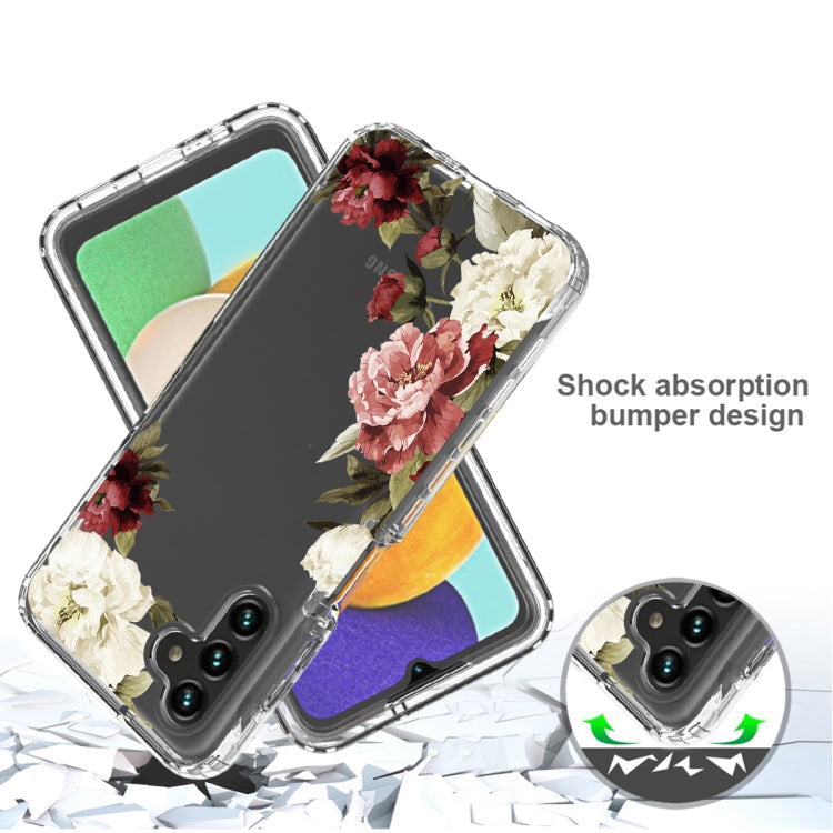 For Samsung Galaxy A13 5G PC+TPU Transparent Painted Phone Case