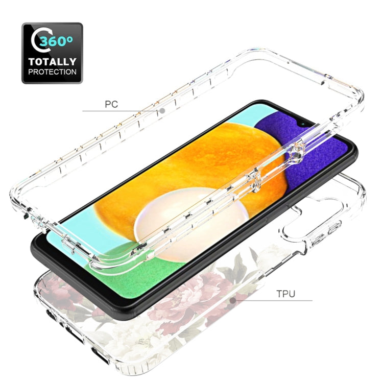 For Samsung Galaxy A13 5G PC+TPU Transparent Painted Phone Case