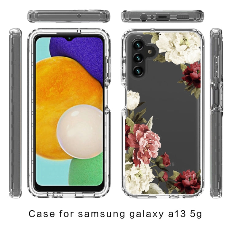 For Samsung Galaxy A13 5G PC+TPU Transparent Painted Phone Case