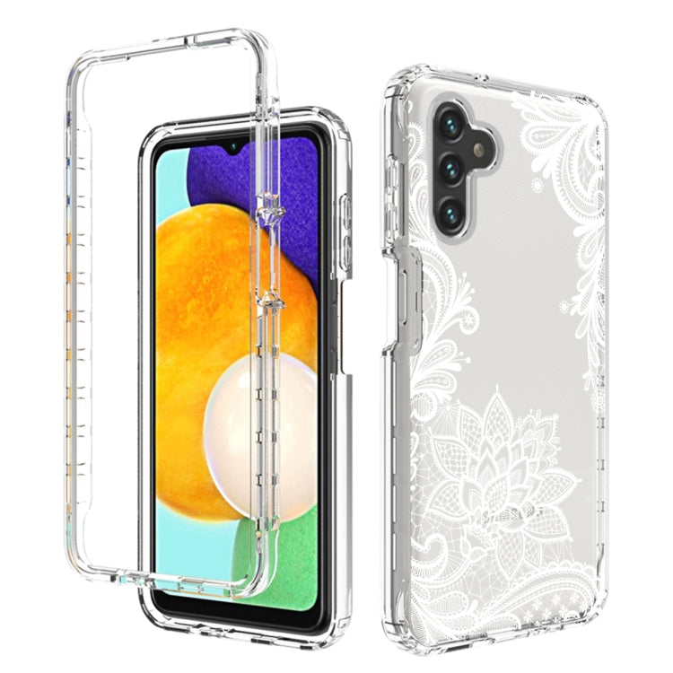 For Samsung Galaxy A13 5G PC+TPU Transparent Painted Phone Case