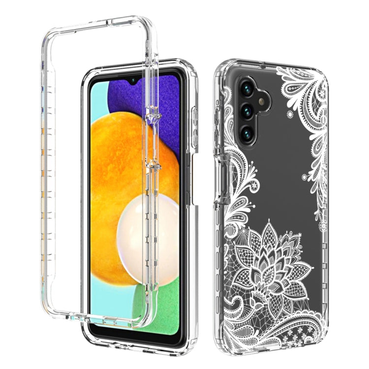 For Samsung Galaxy A13 5G PC+TPU Transparent Painted Phone Case