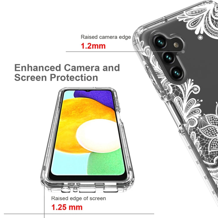 For Samsung Galaxy A13 5G PC+TPU Transparent Painted Phone Case