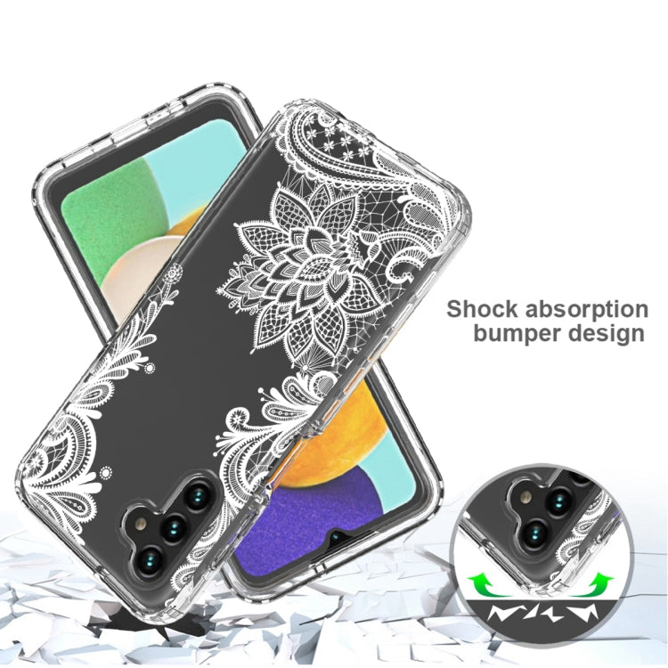 For Samsung Galaxy A13 5G PC+TPU Transparent Painted Phone Case