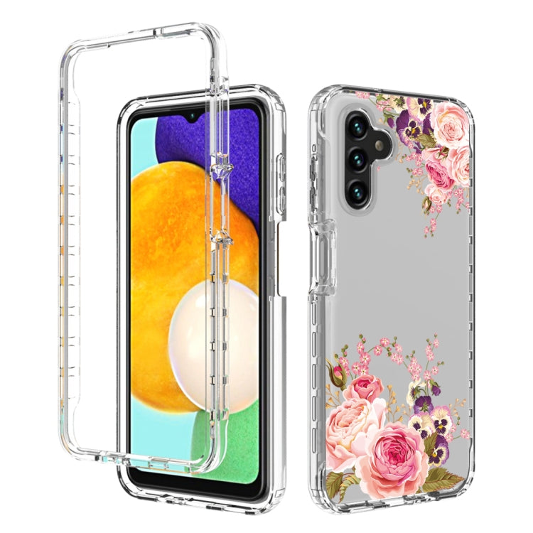 For Samsung Galaxy A13 5G PC+TPU Transparent Painted Phone Case