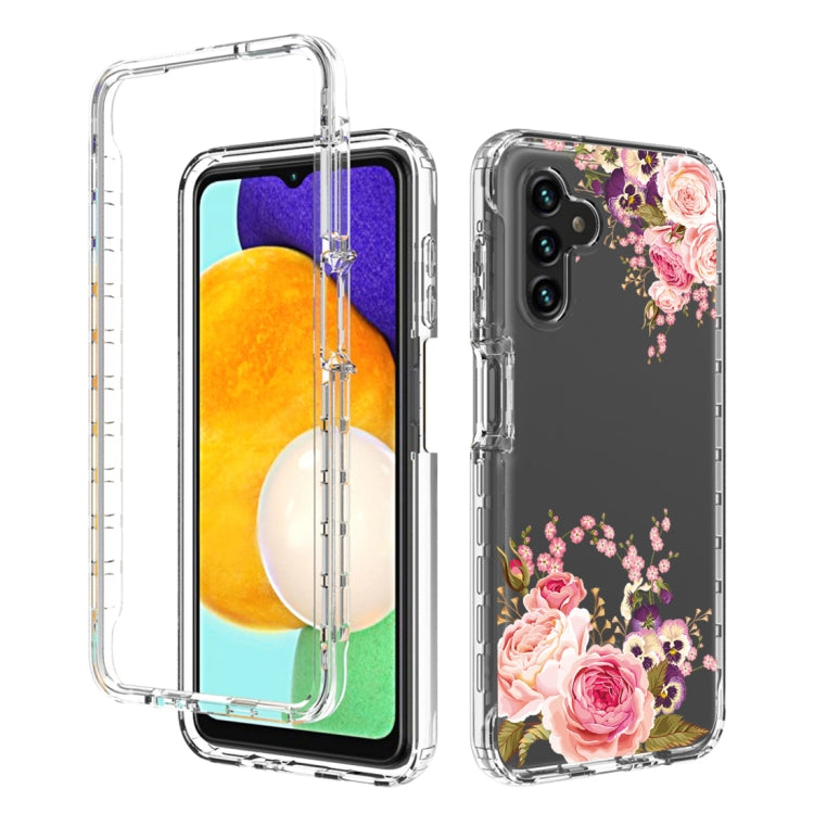 For Samsung Galaxy A13 5G PC+TPU Transparent Painted Phone Case