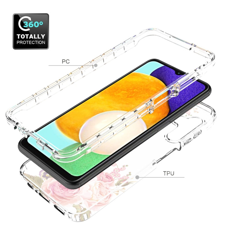 For Samsung Galaxy A13 5G PC+TPU Transparent Painted Phone Case