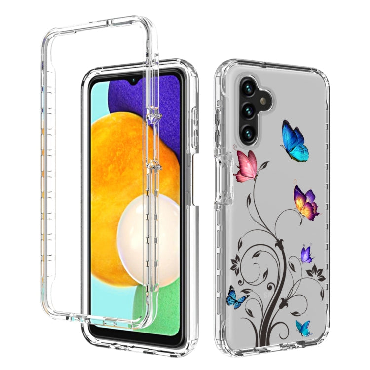 For Samsung Galaxy A13 5G PC+TPU Transparent Painted Phone Case