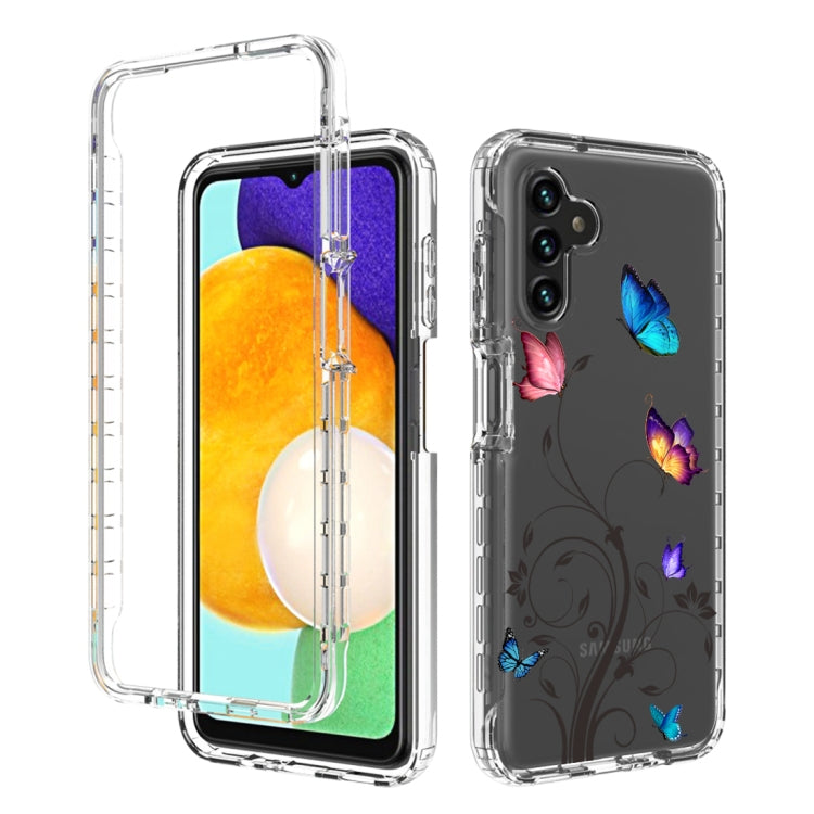For Samsung Galaxy A13 5G PC+TPU Transparent Painted Phone Case
