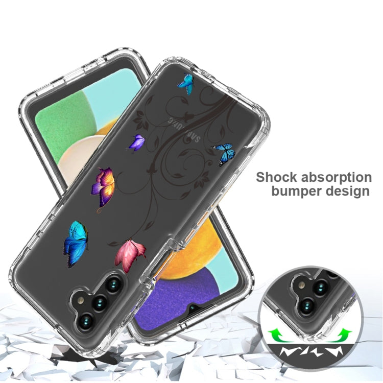 For Samsung Galaxy A13 5G PC+TPU Transparent Painted Phone Case