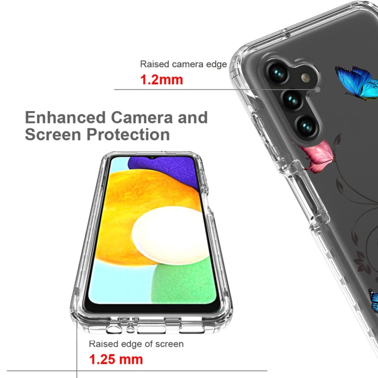 For Samsung Galaxy A13 5G PC+TPU Transparent Painted Phone Case