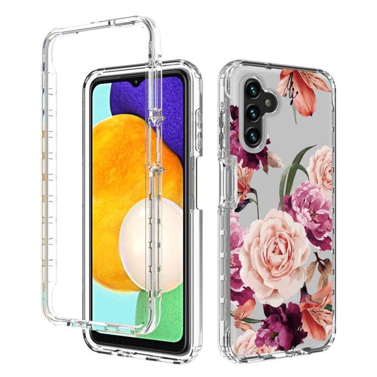 For Samsung Galaxy A13 5G PC+TPU Transparent Painted Phone Case