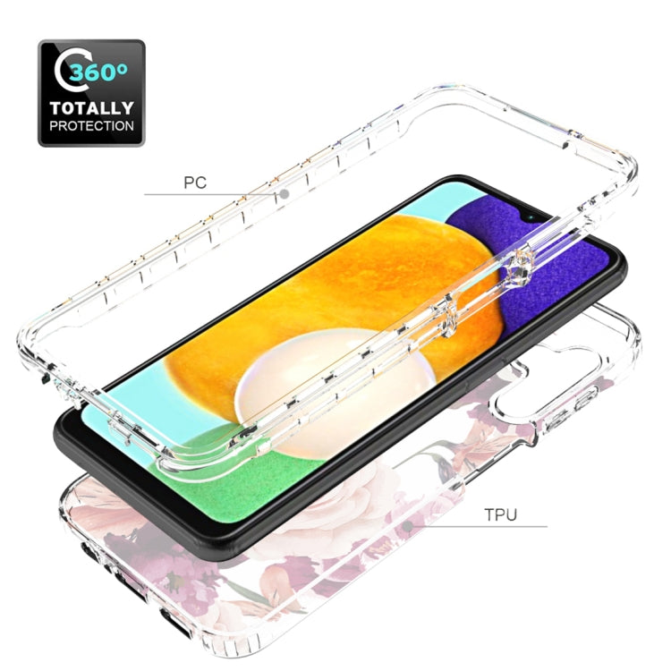 For Samsung Galaxy A13 5G PC+TPU Transparent Painted Phone Case