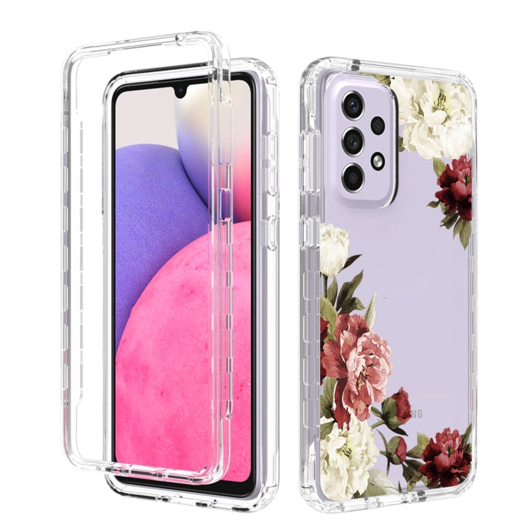 For Samsung Galaxy A33 5G PC+TPU Transparent Painted Phone Case