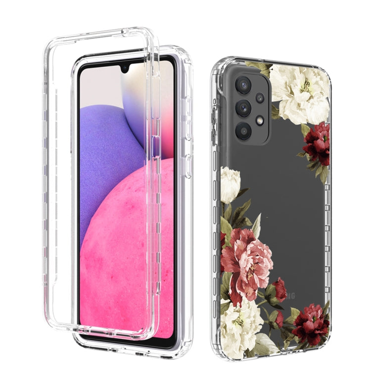 For Samsung Galaxy A33 5G PC+TPU Transparent Painted Phone Case