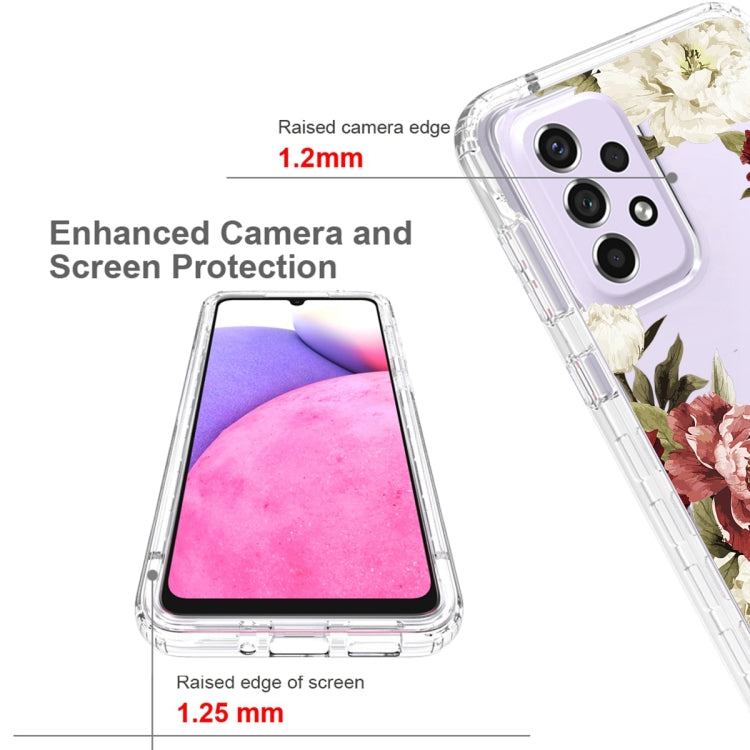 For Samsung Galaxy A33 5G PC+TPU Transparent Painted Phone Case