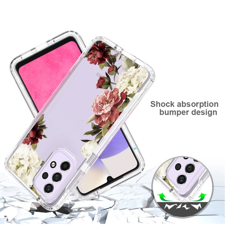For Samsung Galaxy A33 5G PC+TPU Transparent Painted Phone Case