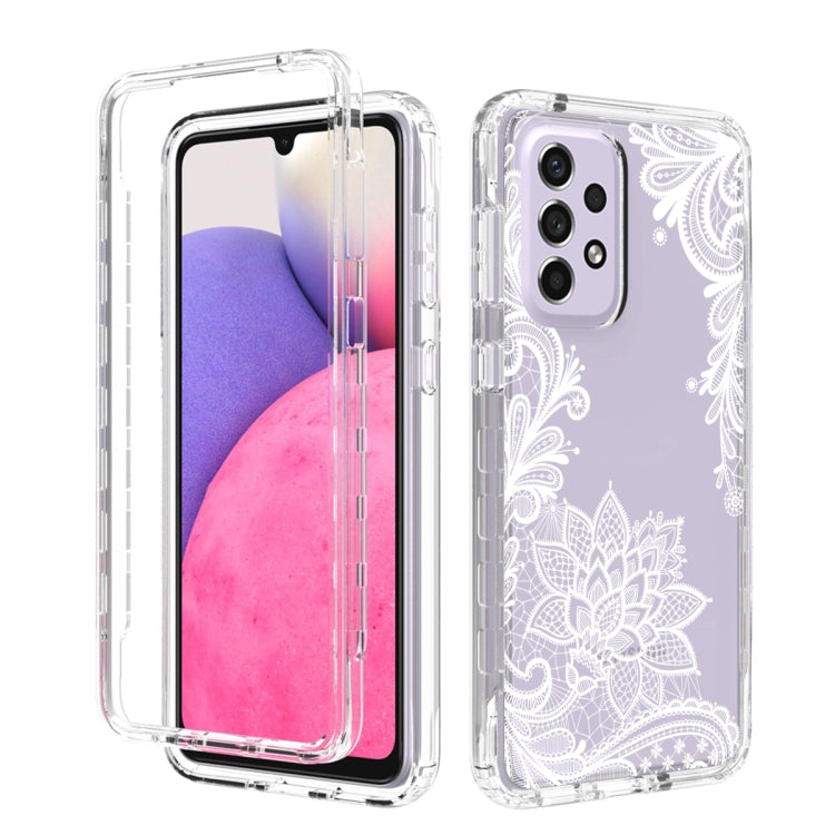 For Samsung Galaxy A33 5G PC+TPU Transparent Painted Phone Case
