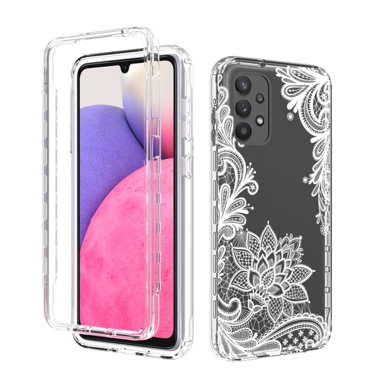 For Samsung Galaxy A33 5G PC+TPU Transparent Painted Phone Case