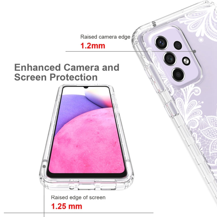 For Samsung Galaxy A33 5G PC+TPU Transparent Painted Phone Case