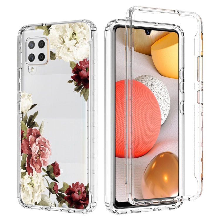 For Samsung Galaxy A42 5G PC+TPU Transparent Painted Phone Case