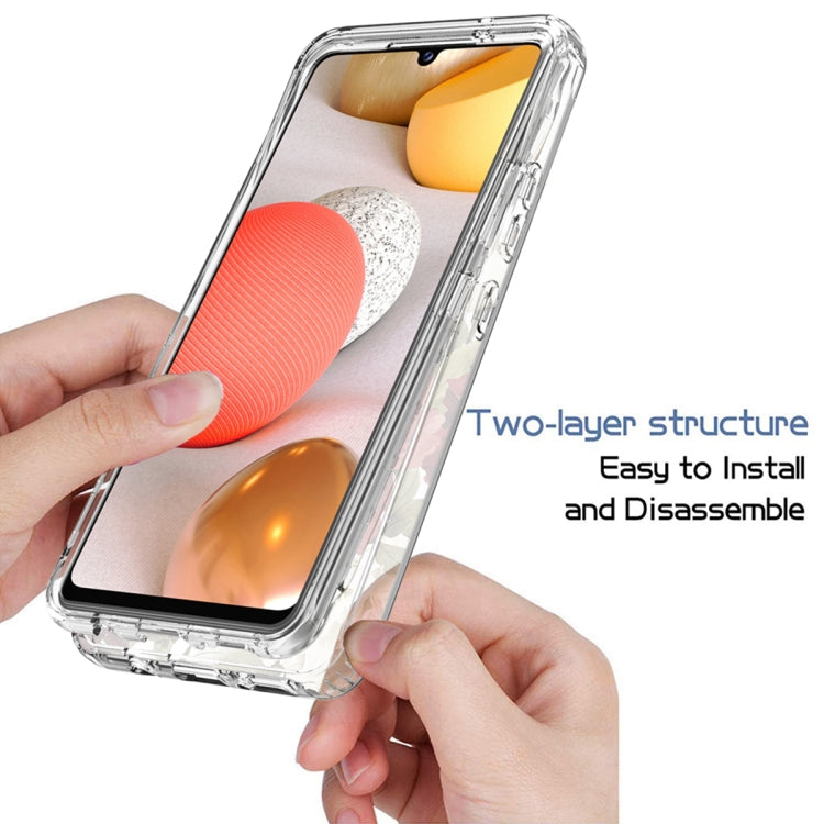For Samsung Galaxy A42 5G PC+TPU Transparent Painted Phone Case