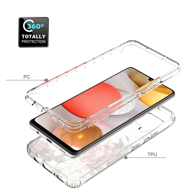 For Samsung Galaxy A42 5G PC+TPU Transparent Painted Phone Case