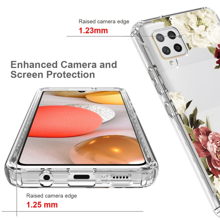 For Samsung Galaxy A42 5G PC+TPU Transparent Painted Phone Case
