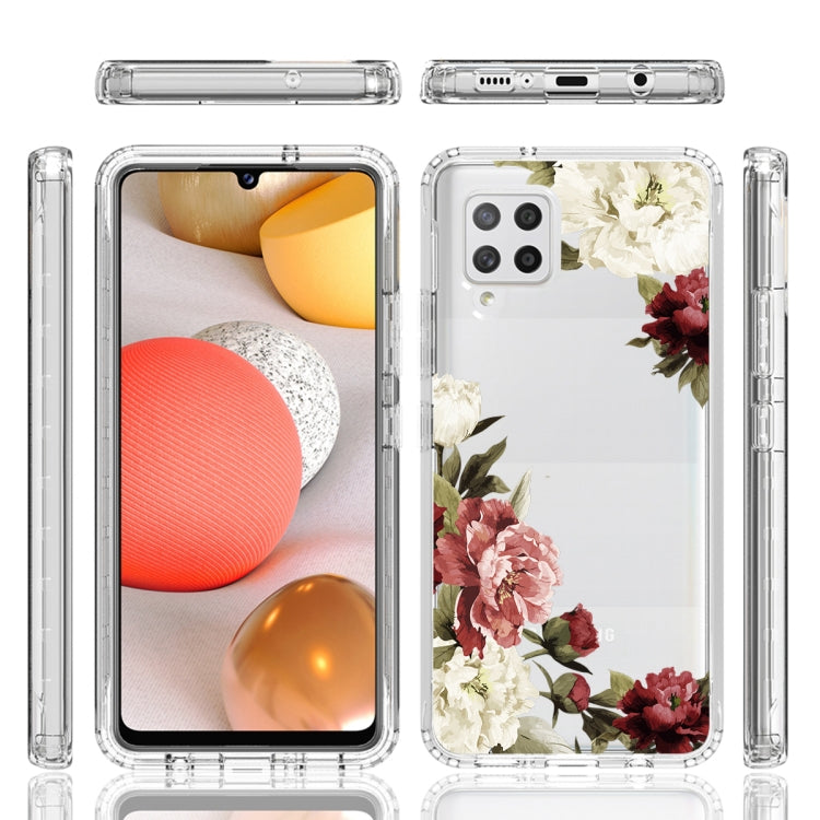 For Samsung Galaxy A42 5G PC+TPU Transparent Painted Phone Case