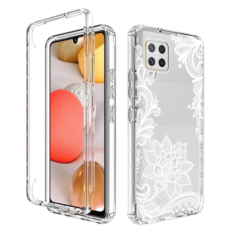For Samsung Galaxy A42 5G PC+TPU Transparent Painted Phone Case