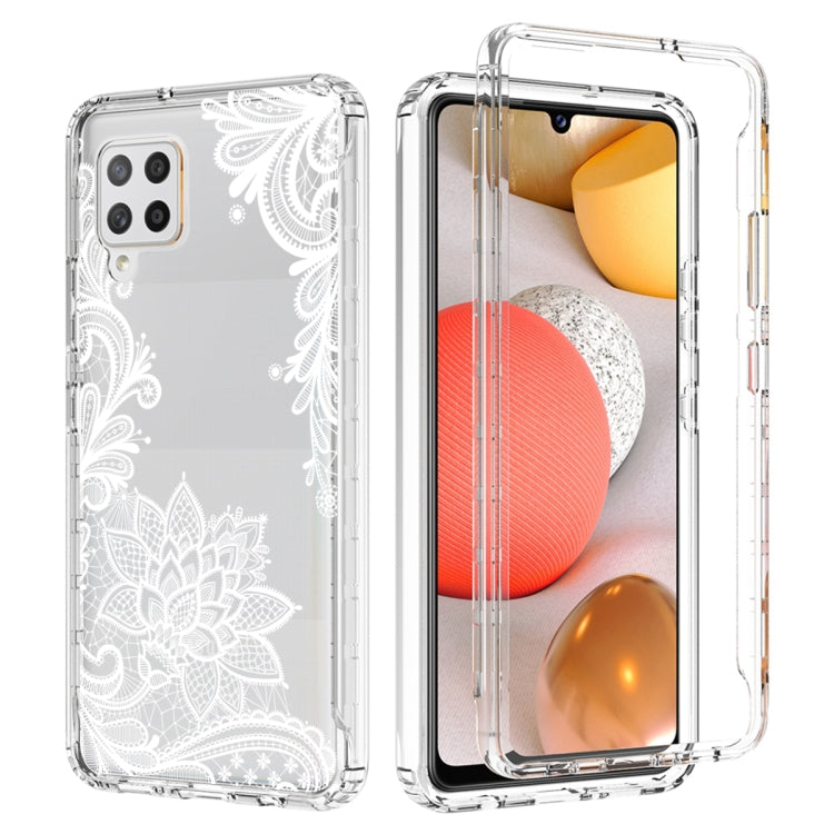 For Samsung Galaxy A42 5G PC+TPU Transparent Painted Phone Case