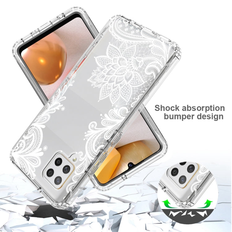 For Samsung Galaxy A42 5G PC+TPU Transparent Painted Phone Case