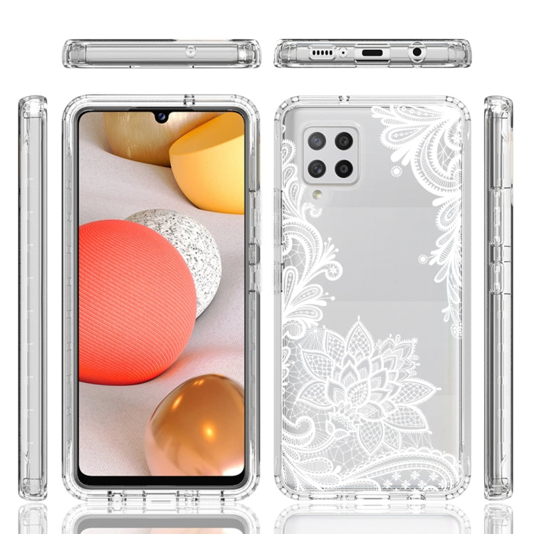 For Samsung Galaxy A42 5G PC+TPU Transparent Painted Phone Case