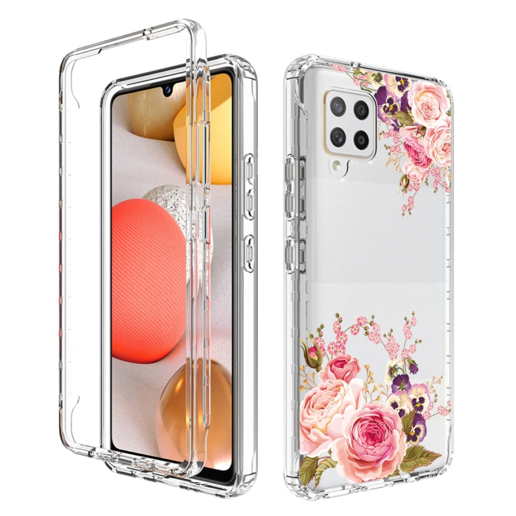 For Samsung Galaxy A42 5G PC+TPU Transparent Painted Phone Case