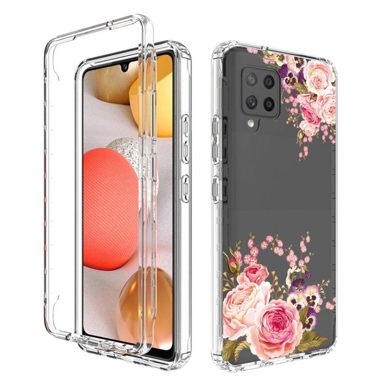 For Samsung Galaxy A42 5G PC+TPU Transparent Painted Phone Case