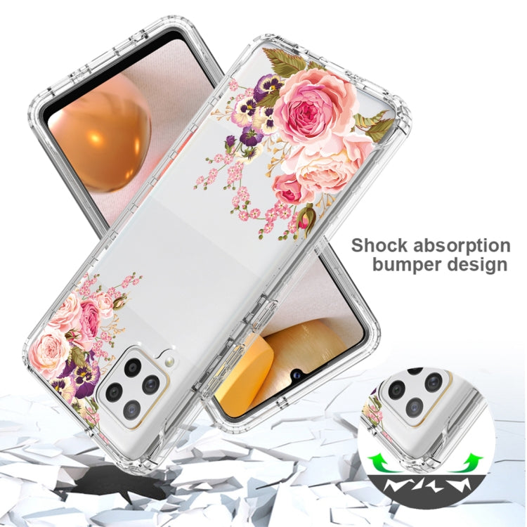 For Samsung Galaxy A42 5G PC+TPU Transparent Painted Phone Case