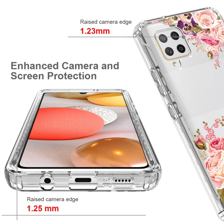 For Samsung Galaxy A42 5G PC+TPU Transparent Painted Phone Case
