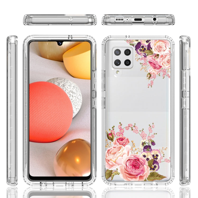 For Samsung Galaxy A42 5G PC+TPU Transparent Painted Phone Case