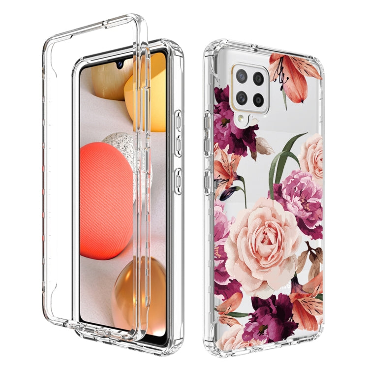 For Samsung Galaxy A42 5G PC+TPU Transparent Painted Phone Case