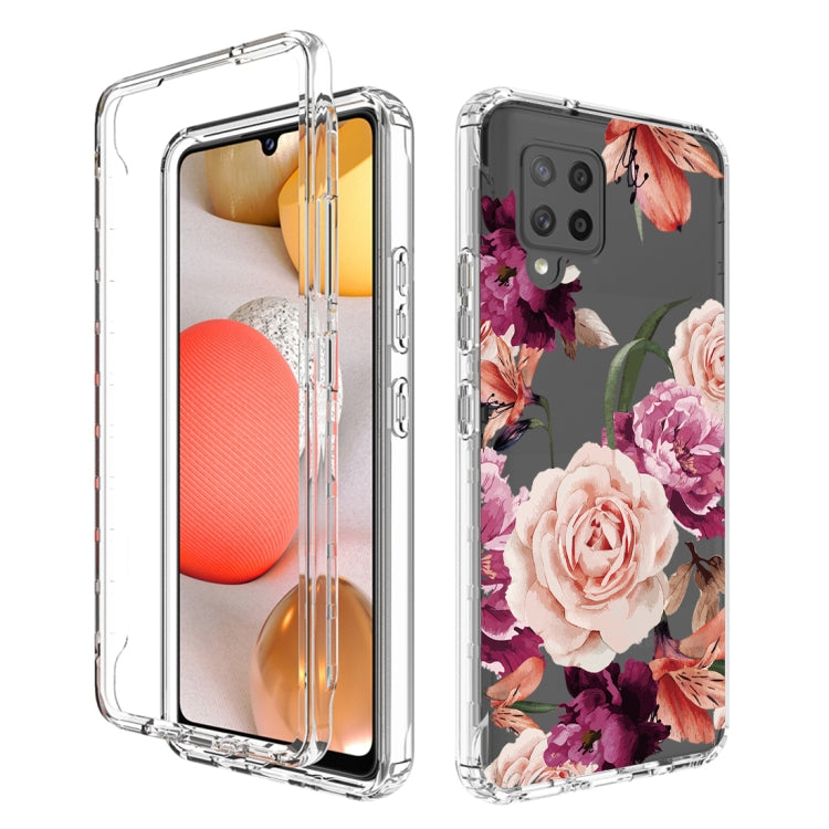 For Samsung Galaxy A42 5G PC+TPU Transparent Painted Phone Case