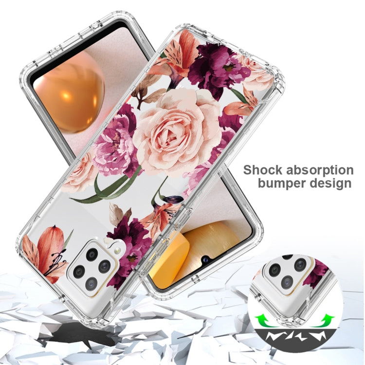 For Samsung Galaxy A42 5G PC+TPU Transparent Painted Phone Case