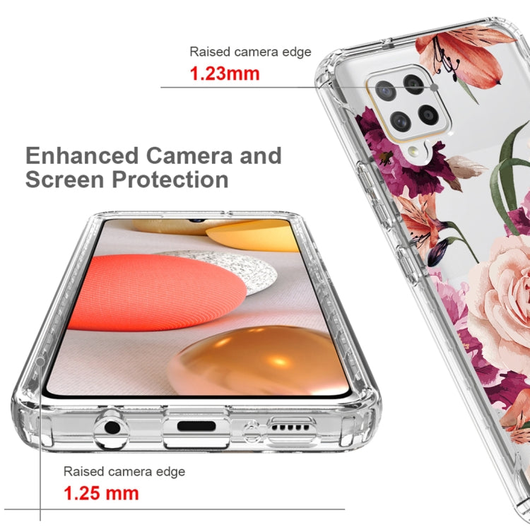 For Samsung Galaxy A42 5G PC+TPU Transparent Painted Phone Case