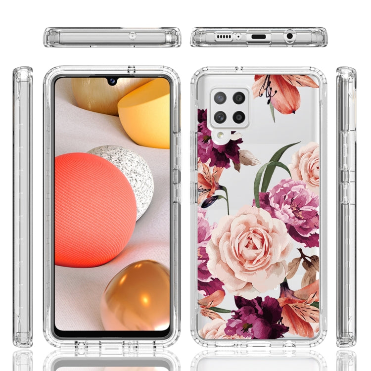 For Samsung Galaxy A42 5G PC+TPU Transparent Painted Phone Case