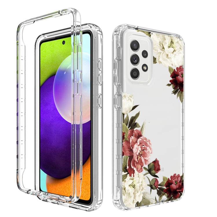 For Samsung Galaxy A52 PC+TPU Transparent Painted Phone Case